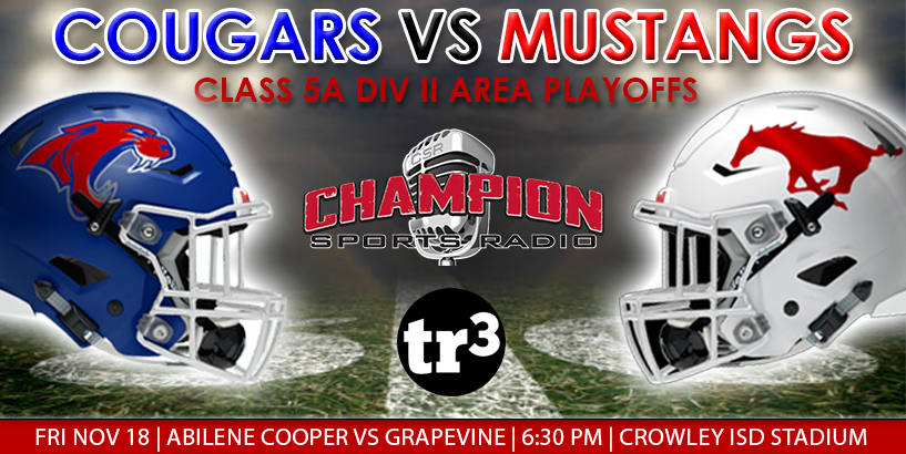 11/18/22: Abilene Cooper vs Grapevine – Class 5A Division II Area Playoffs