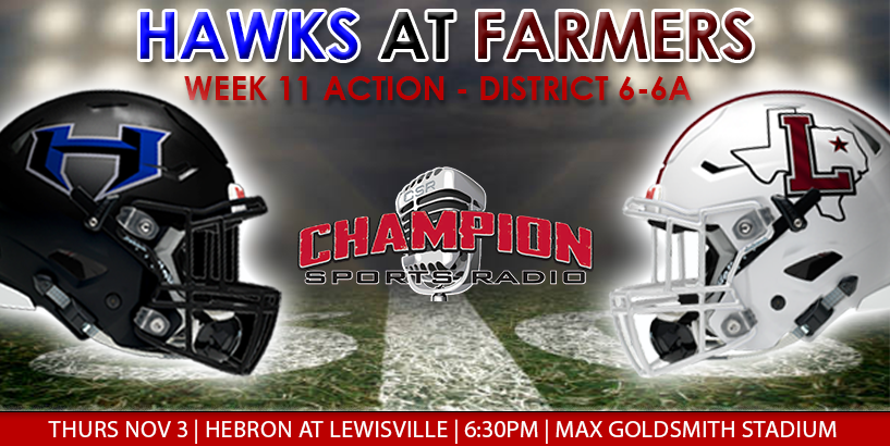 11/3/22: Hebron at Lewisville (Fighting Farmers Broadcast)